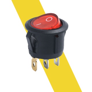 Công tắc tròn bập bênh có đèn kcd1-105 6a 250v