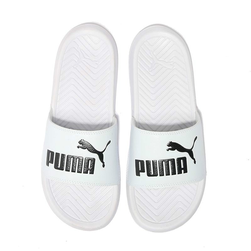 Dép Puma POPCAT 36026501 Áo thun màu trắng đen thiết kế đơn giản trẻ trung 36026542 Hoa sen tím 36026545 Giày thời trang cá tính trẻ trung cho nam nữ