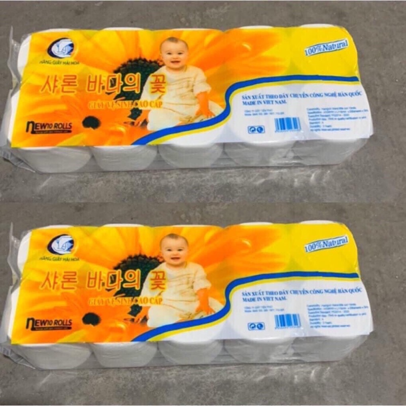 Giấy vệ sinh em bé dai,mềm,tiết kiệm, hàng 3 lớp đảm bảo vệ sinh an toàn