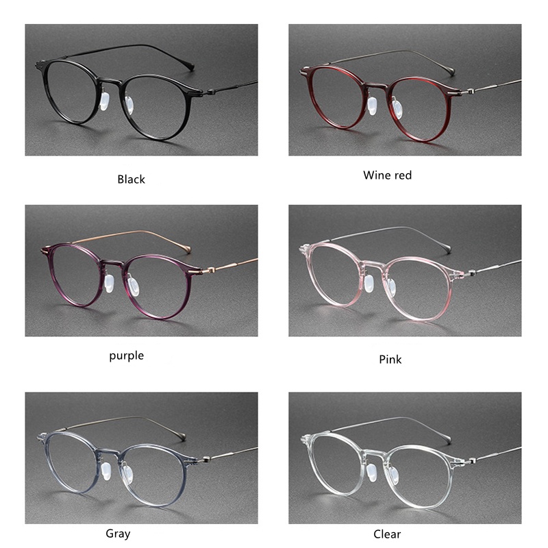 Ins Style Ultem + Mắt Kính Tianium Hình Quả Lê Nhỏ Siêu Nhẹ Có Thể Được Trang Bị Với Myopia Opt