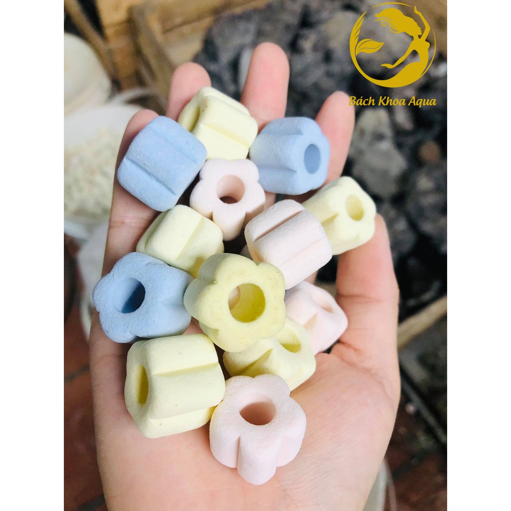 Sứ lọc bể cá nhiều màu - Sứ Hoa Mận