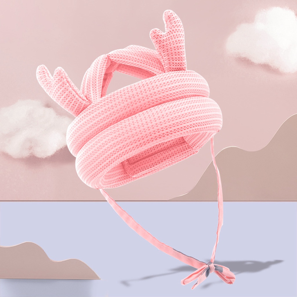 Mũ Bảo Vệ Đầu Bằng Cotton Thoáng Khí An Toàn Cho Bé Tập Đi 8 Tháng Đến 5 Tuổi