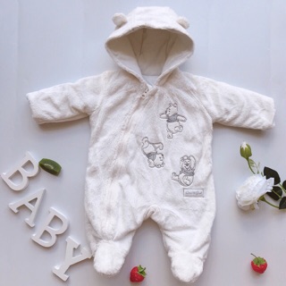 Body gấu pooh trắng liền tất Disney