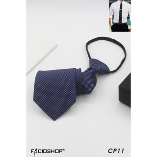 Cà vạt thắt sẵn, cà vạt nam bản 8cm Facioshop CP11