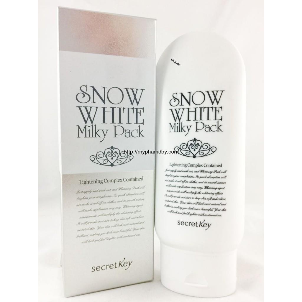 Dưỡng trắng da mặt và body cao cấp Snow White Milky Pack Dưỡng ẩm và mịn màng hơn, bạn sẽ cảm nhận được ngay (Auth)