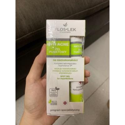 Gel ngăn ngừa mụn, kiểm soát dầu nhờn, ngăn ngừa tình trạng ách tắc lỗ chân lông FLOSLEK ANTI ACNE SPOT GEL 20ml