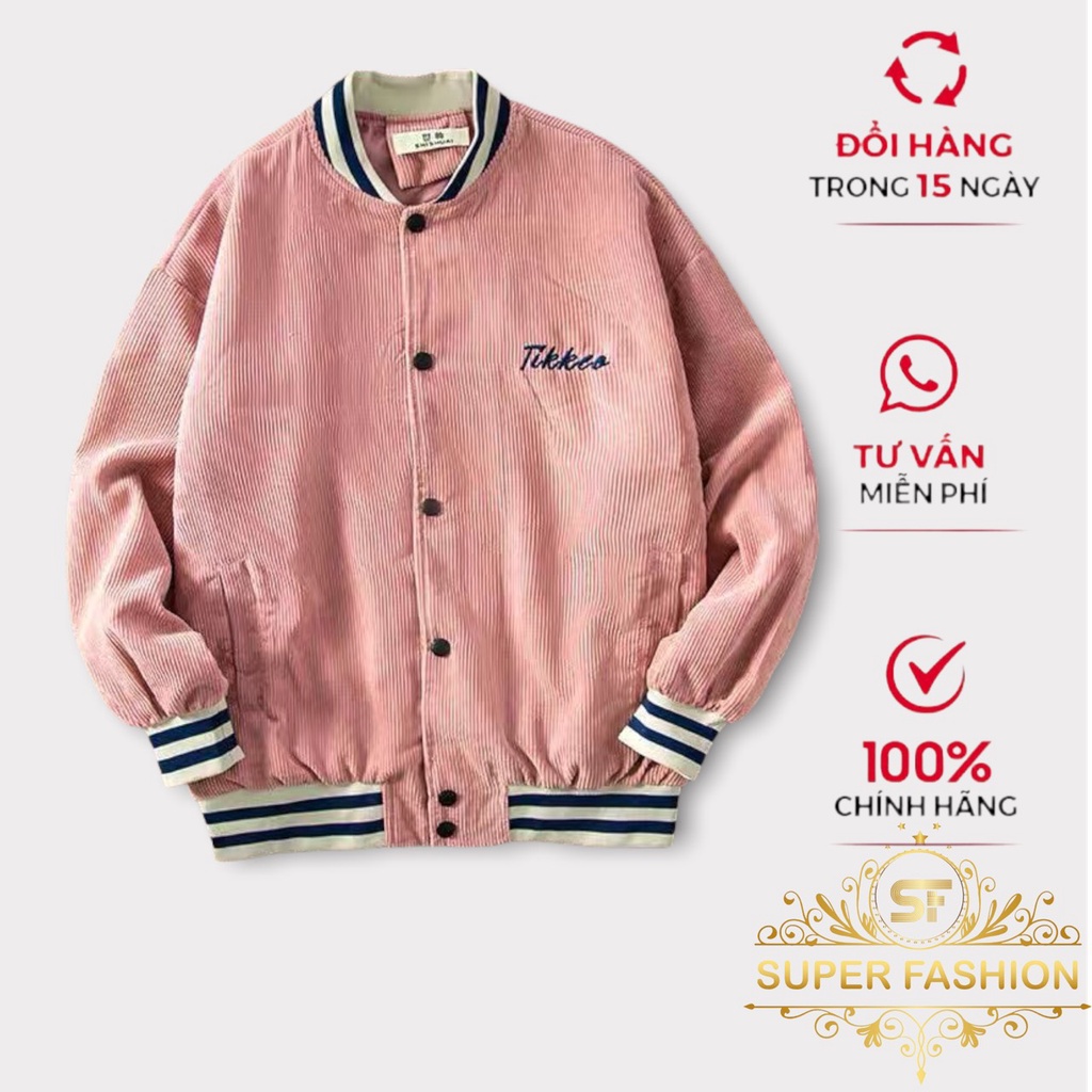 Áo Khoác Nhung Uniex SUPER FASHION Chất Liệu Nhung Tăm thoáng mát Form Rộng Thoải Mái