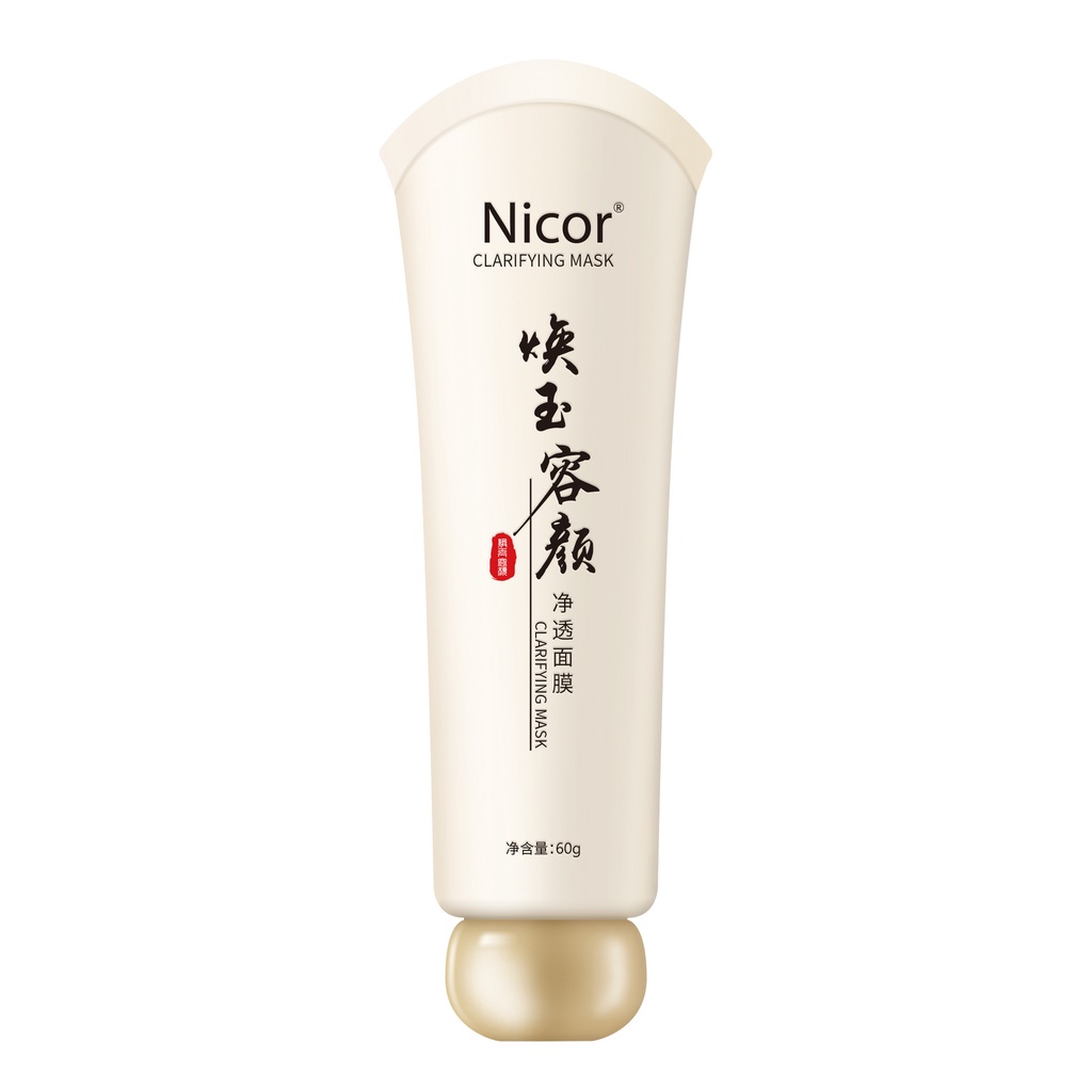 Mặt nạ lột mụn thảo dược trắng da NICOR 60g sạch mụn cám, mụn đầu đen và se nhỏ lỗ chân lông A261