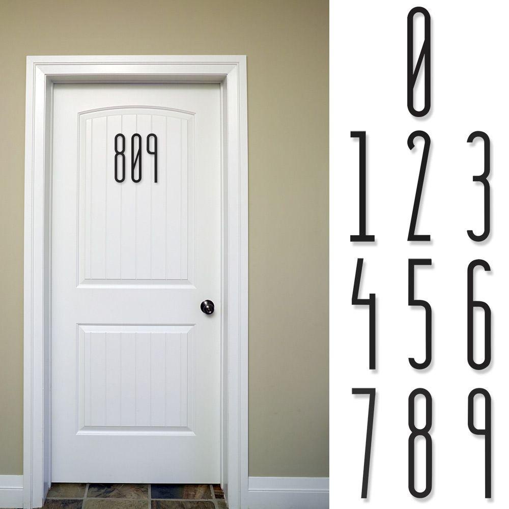 KRNY Miếng Dán Số 3D Tự Dính Trang Trí Cửa DIY