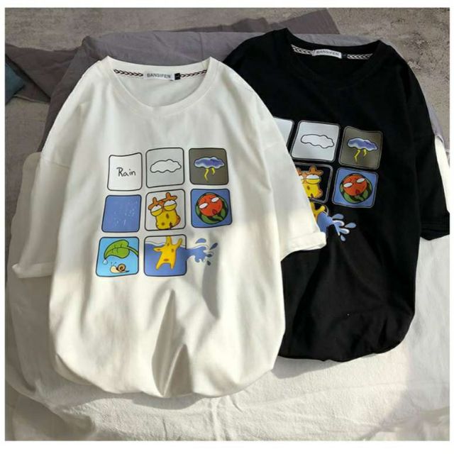Áo Thun tay lỡ Unisex Rain