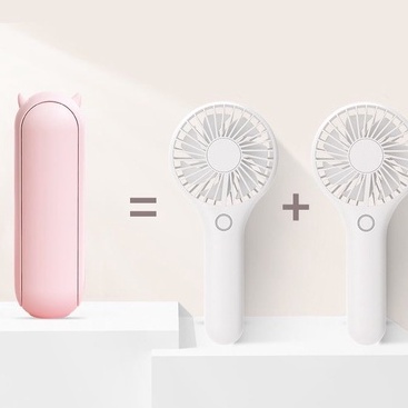 Quạt pin sạc mini gấp gọn cầm tay Monster kiêm pin sạc dự phòng