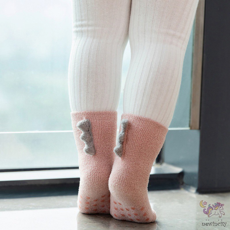 Vớ lông cừu giữ ấm chống trượt phong cách Hàn Quốc hợp thời trang cho bé