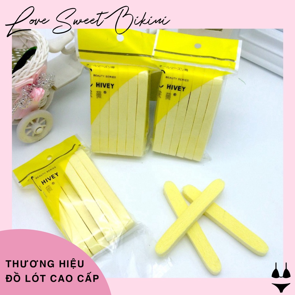 Bọt biển - Bông nở rửa mặt Chivey 12 miếng / Miếng mút rửa mặt bọt biển dạng nén ( Gói 12 thanh)