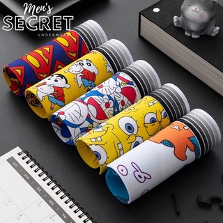 Combo 5 Quần Lót Nam Boxer Thun Lạnh Hoạ Tiết Hoạt Hình DAPPERMAN