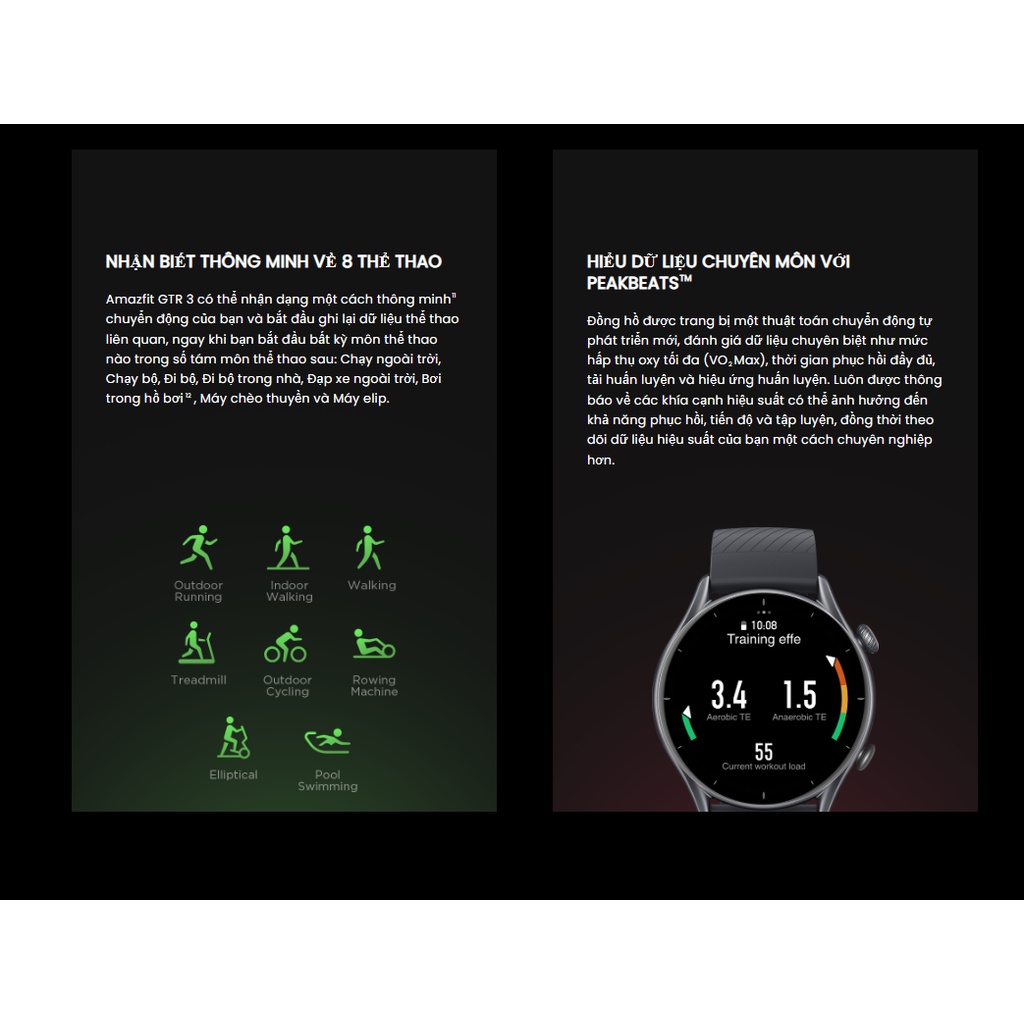 Đồng hồ thông minh Amazfit GTR 3 46mm Chính Hãng