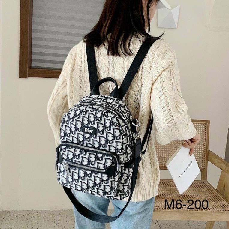 Balo hoạ tiết đi học đi chơi - Balo dio 3 ngăn vừa sách vở thời trang mã 6