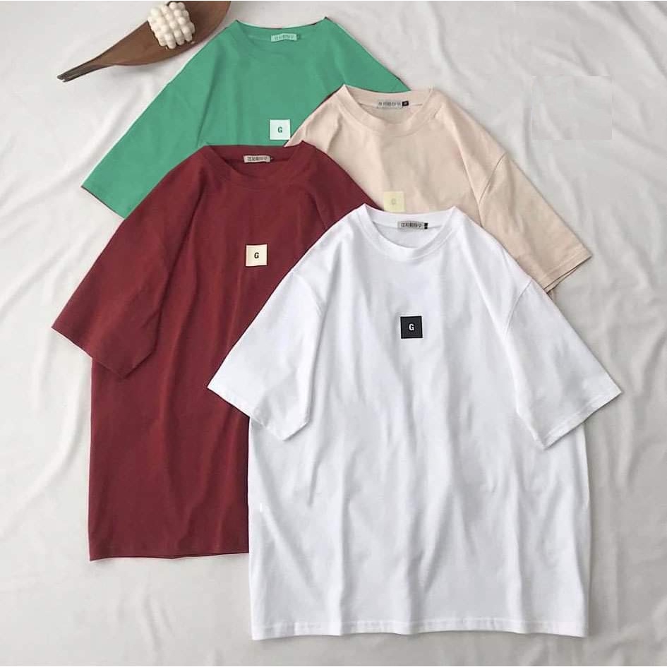 Áo Thun Tay Lỡ Chữ G PEONYB Nữ  🌸 Phông form rộng oversize in hình vintage đường phố, 3158 hàn quốc Ulzzang 🌸