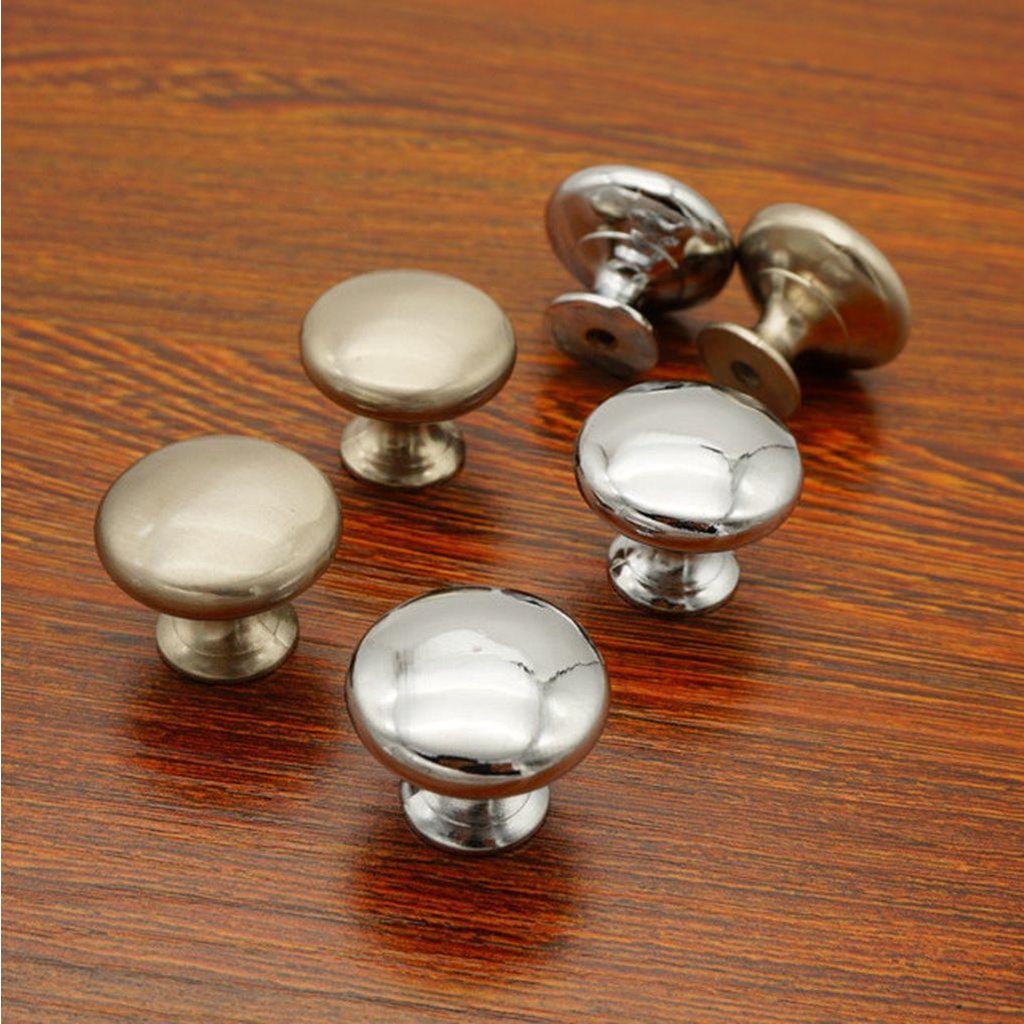 Tay Nắm Cửa Kim Loại Hình Tròn Kèm Ốc Vít Đơn Giản Hiện Đại Trang Trí Nội Thất