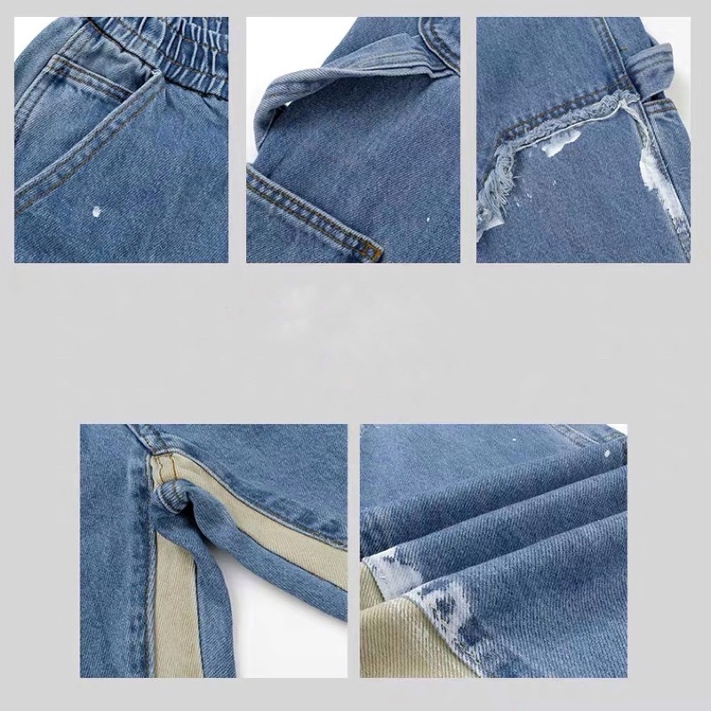 Quần jeans nam ống loe vảy sơn Carpenter V2