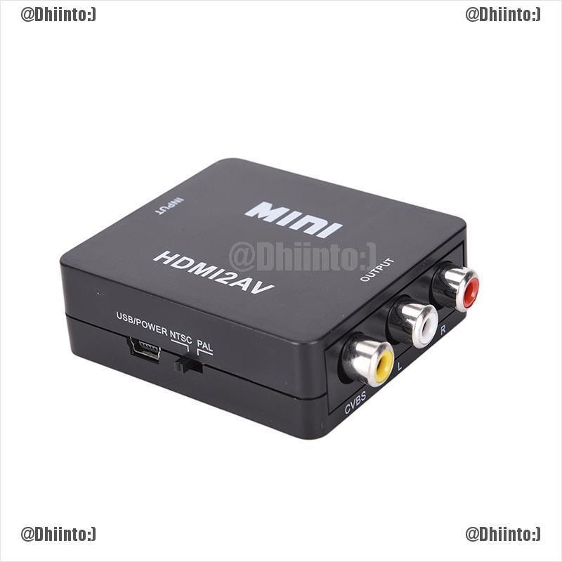 Đầu chuyển đổi video từ HDMI sang Rca Av/Cvbs Hd 1080P Mini Hdmi2Av đa năng