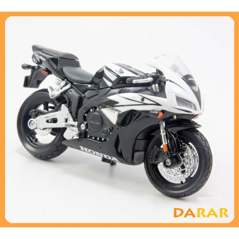 XE MÔ HÌNH - MOTO Honda CBR1000RR Đen Trắng - MAISTO tỷ lệ 1:18