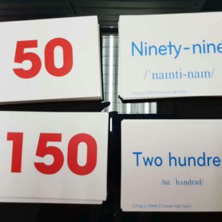 Bộ thẻ số tiếng anh