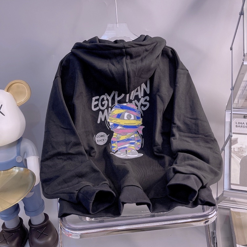 Áo Khoác Nỉ Unisex Hình Xac-uop Siêu Đẹp_Chất Nỉ Ngoại Bông Dày Mịn Không Xù Lông_Áo Khoác Unisex Form Rộng &lt; 65kg_AK35