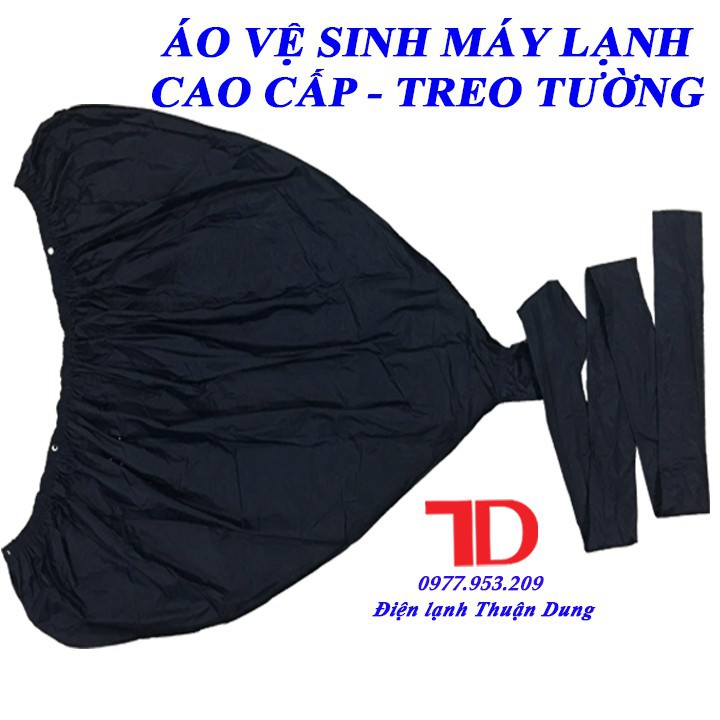 Túi vệ sinh máy lạnh treo tường âm trần vải dù chống thấm tổ ong cao cấp, áo vệ sinh máy lạnh chuyên nghiệp TD01