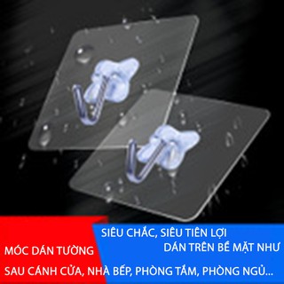 Com Bo 10c Móc dính treo tường siêu chắc, móc hút cường lực, móc dán chân không