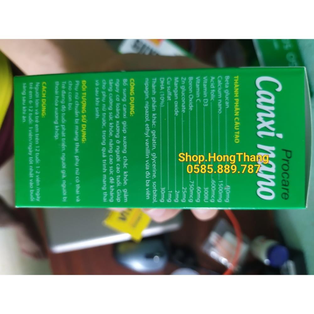 PROTACARE DHA BỔ SUNG CANXI VÀ vitamin cho mẹ bầu trước và sau sinh