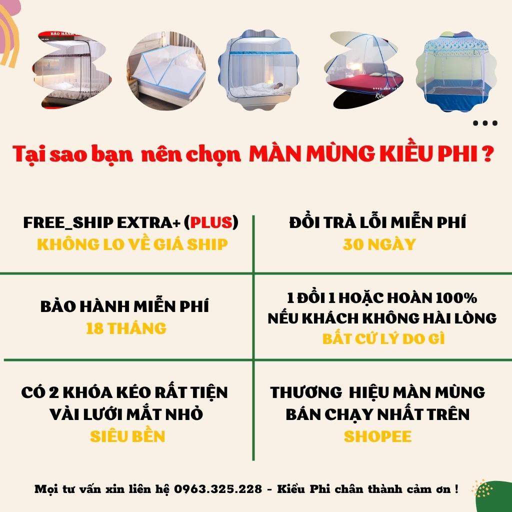 Mùng chụp tự bung Kiều Phi 🔥 Màn Chụp Ngủ 1m2 1m6 1m8 2m2 Không Đáy Cao Cấ Tiện Lợi Gấp Gọn