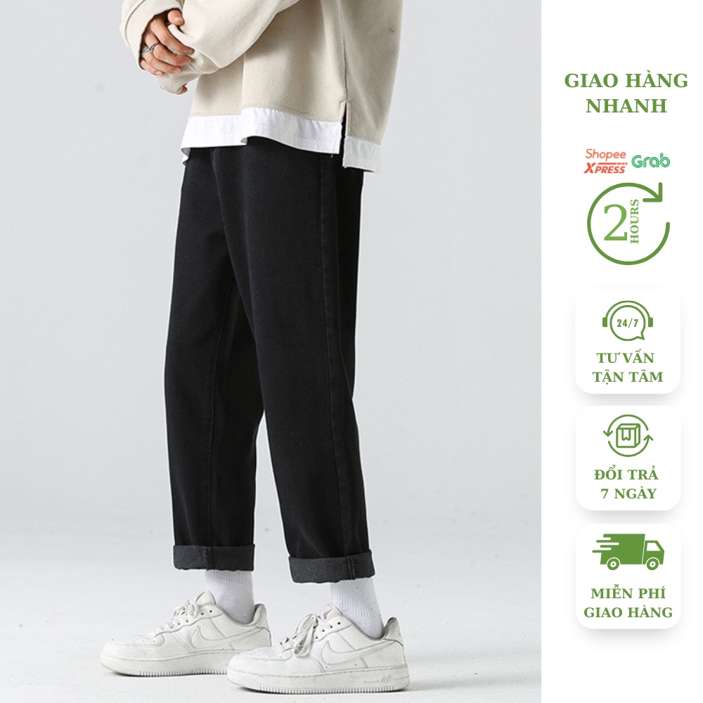 Quần Jean baggy nam nữ Gavin , jeans unisex - Quần bò dáng suông rộng -Top xu hướng 2022