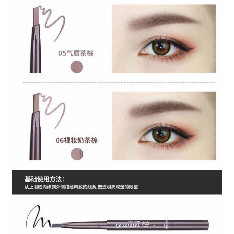 Chì Kẻ Mày 2 đầu Lameila Drawing không thấm nước