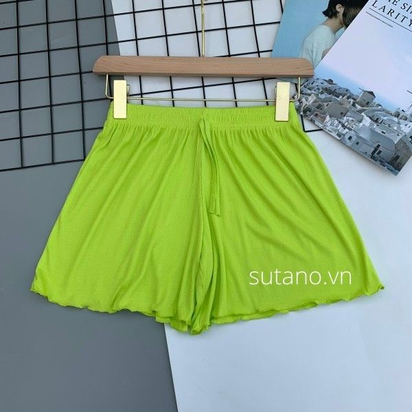 Quần short thun lạnh cạp chun - sooc mặc nhà mùa hè, Quần ngủ vải cotton mịn mát co giãn q604 sutano | BigBuy360 - bigbuy360.vn