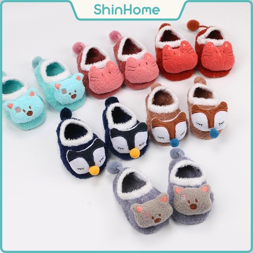 Tất cho bé nhung chống trượt mềm mịn hình thú
