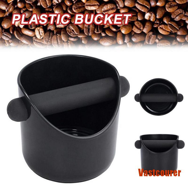 VAcour Espresso Knock Box Shock-Absorbent Coffee Knock Box Container Grind Dump Bi