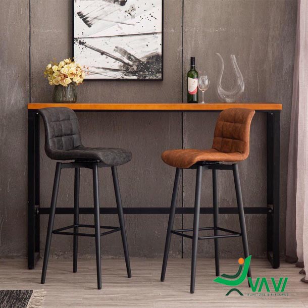 Ghế quầy bar nệm chân thép sơn tĩnh điện nhập khẩu - TH3807