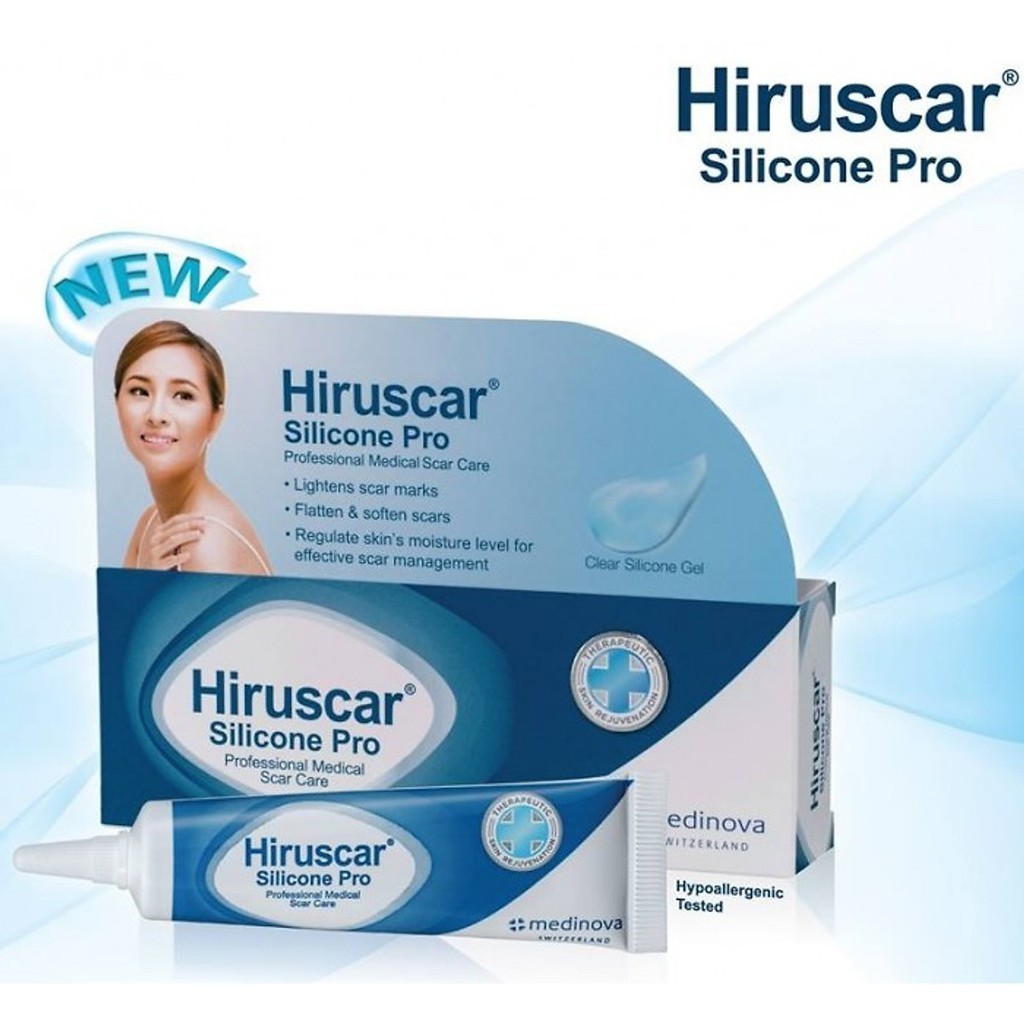 Hiruscar Silicone Pro 10g Gel làm mờ sẹo (Made in Thái Lan)