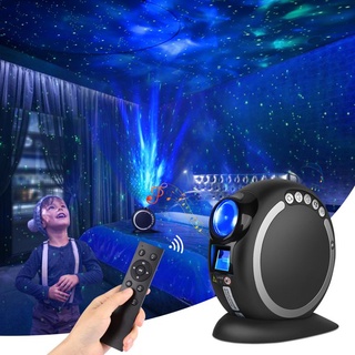 Đèn ngủ, đèn sân khẩu  kết nối bluetooth điều khiển từ xa hình bầu trời sao đêm có nhạc