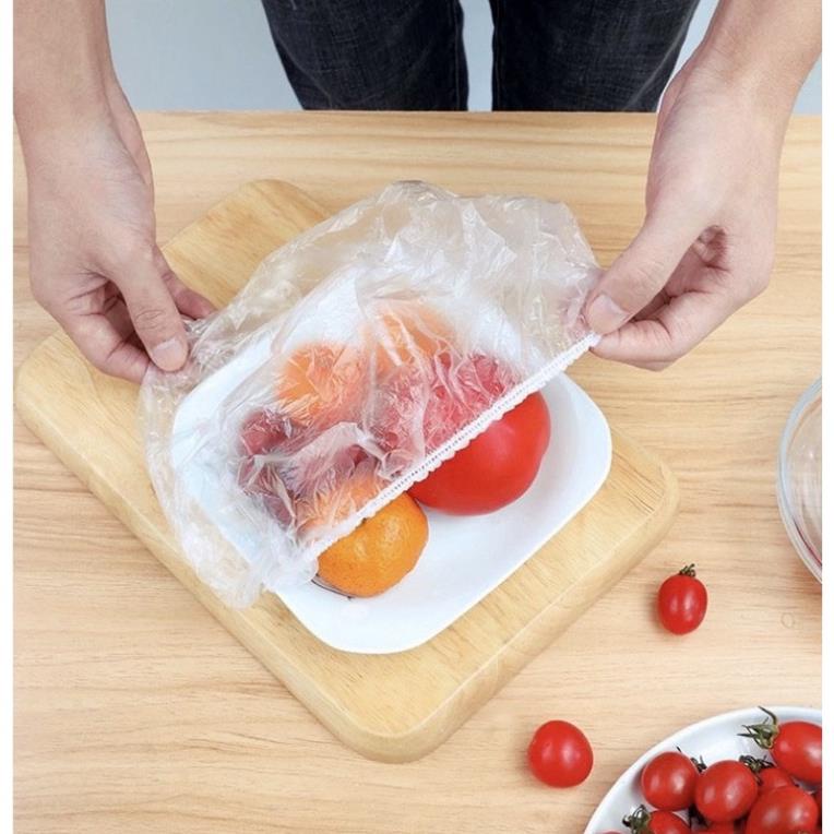 Màng Bọc Thực Phẩm Có Chun Co Giãn Tái Sử Dụng túi 100 cái
