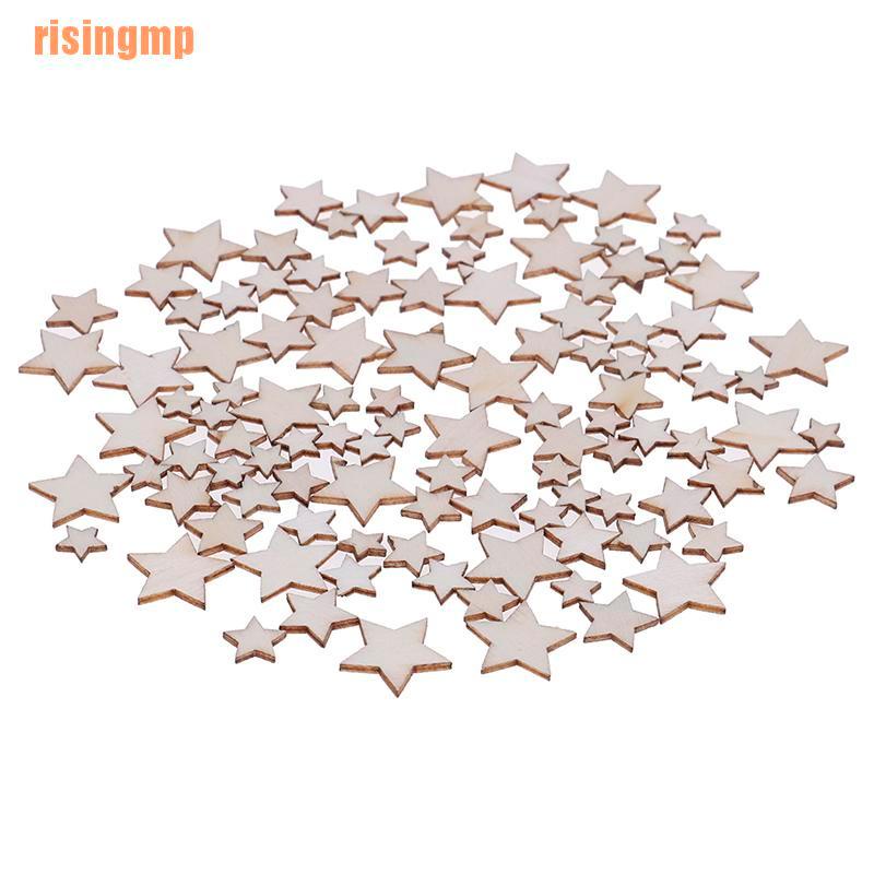 Bộ 100 Ngôi Sao Gỗ Dùng Trang Trí Tiệc Cưới