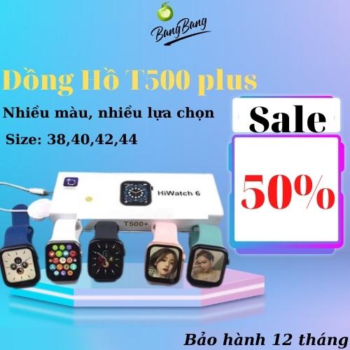 Đồng Hồ Thông Minh T500+ Plus Seri 6, Smart Watch , Nghe Gọi Kết Nối Bluetooth 5.0, Size 44mm