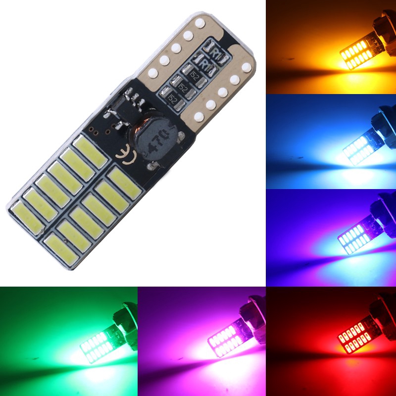 Đèn lùi chiếu sáng T10 4014+ chip LED CANBUS dùng cho xe hơi