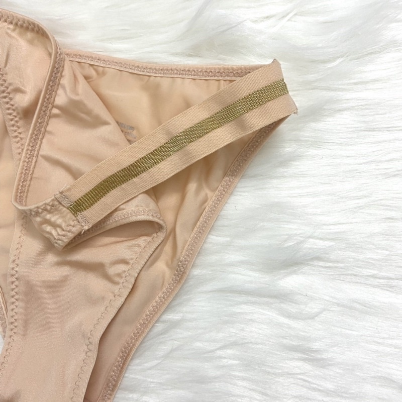 Quần lót vic âu mỹ, quần lót nữ dáng thể thao màu trơn cạp kim tuyến sexy Vic35