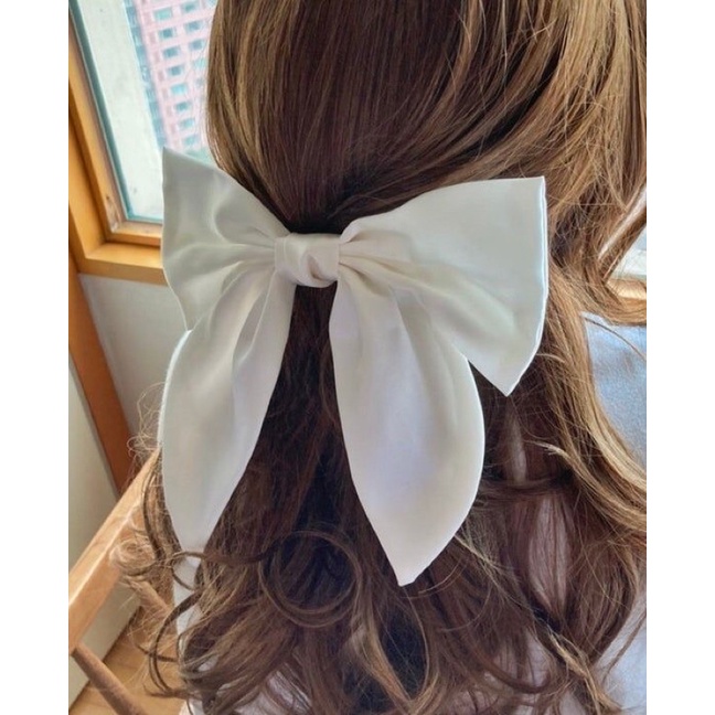 nơ kẹp tóc bản to