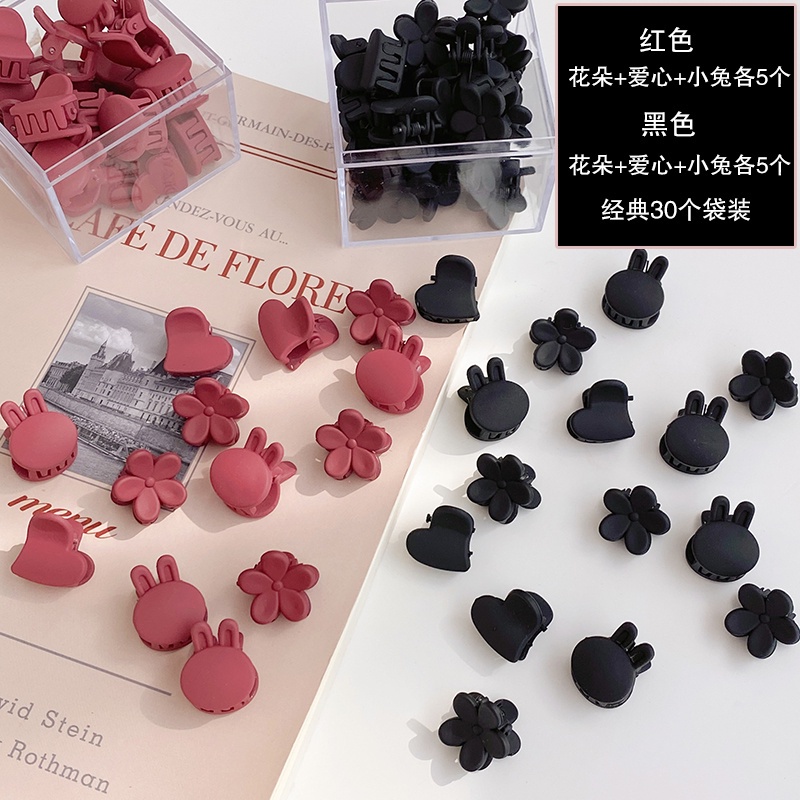 Set Kẹp Tóc Nhựa Nhiều Kiểu Dáng Dễ Thương Cho Nữ