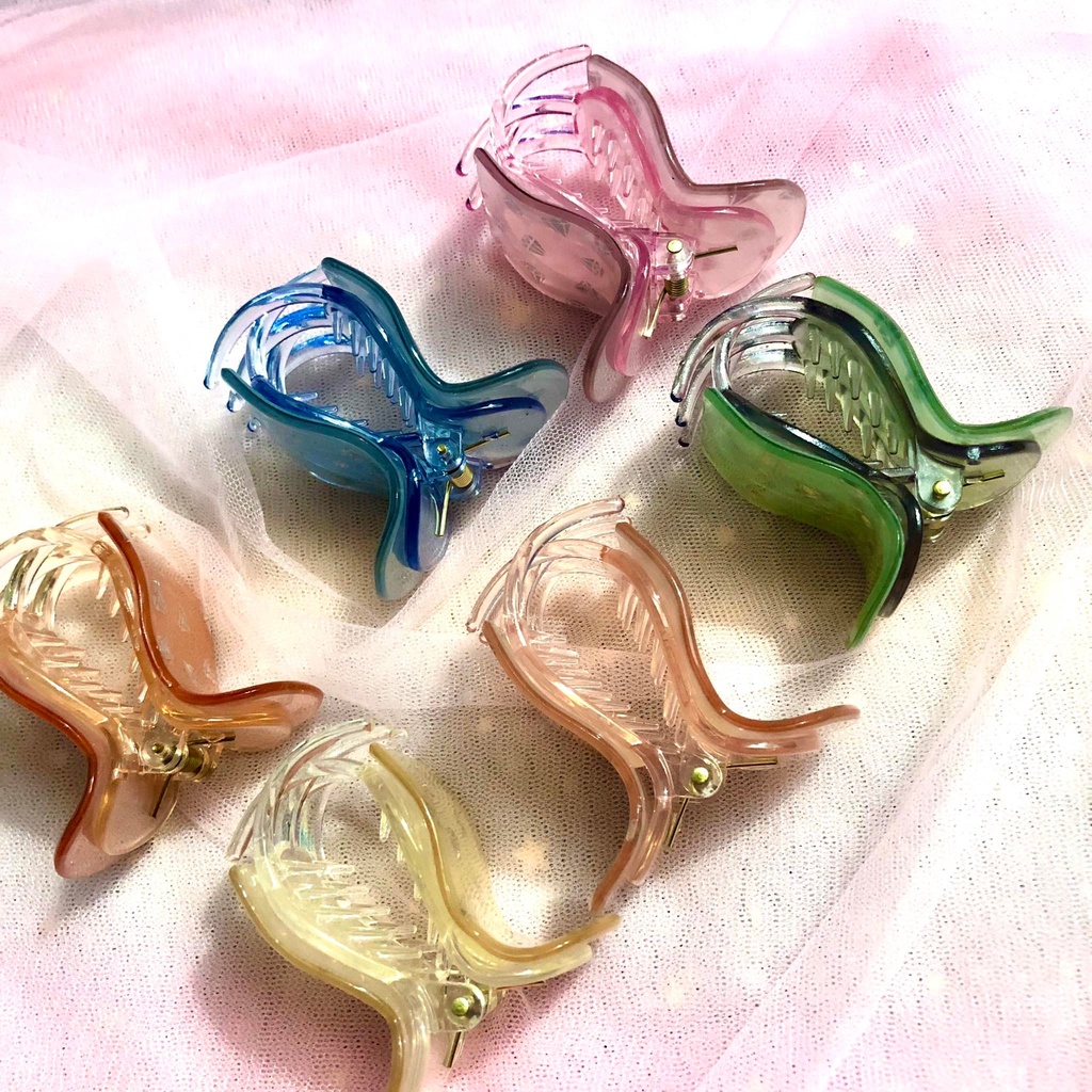 Kẹp tóc càng cua 5 rang kim cương cao cấp