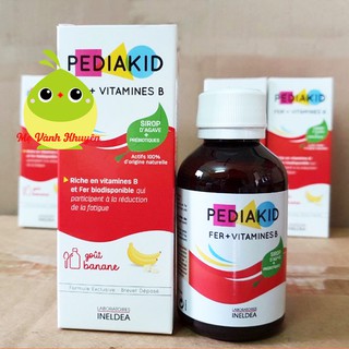 Siro sắt và vitamin B Pediakid Fer + Vitamines B, Pháp (125ml)