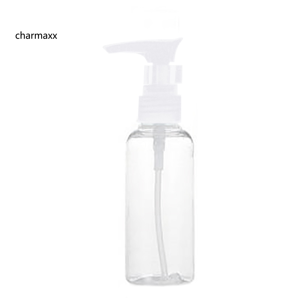Chai Nhựa Rỗng Trong Suốt 100ml Đựng Dầu Gội Dạng Nhấn Tiện Dụng
