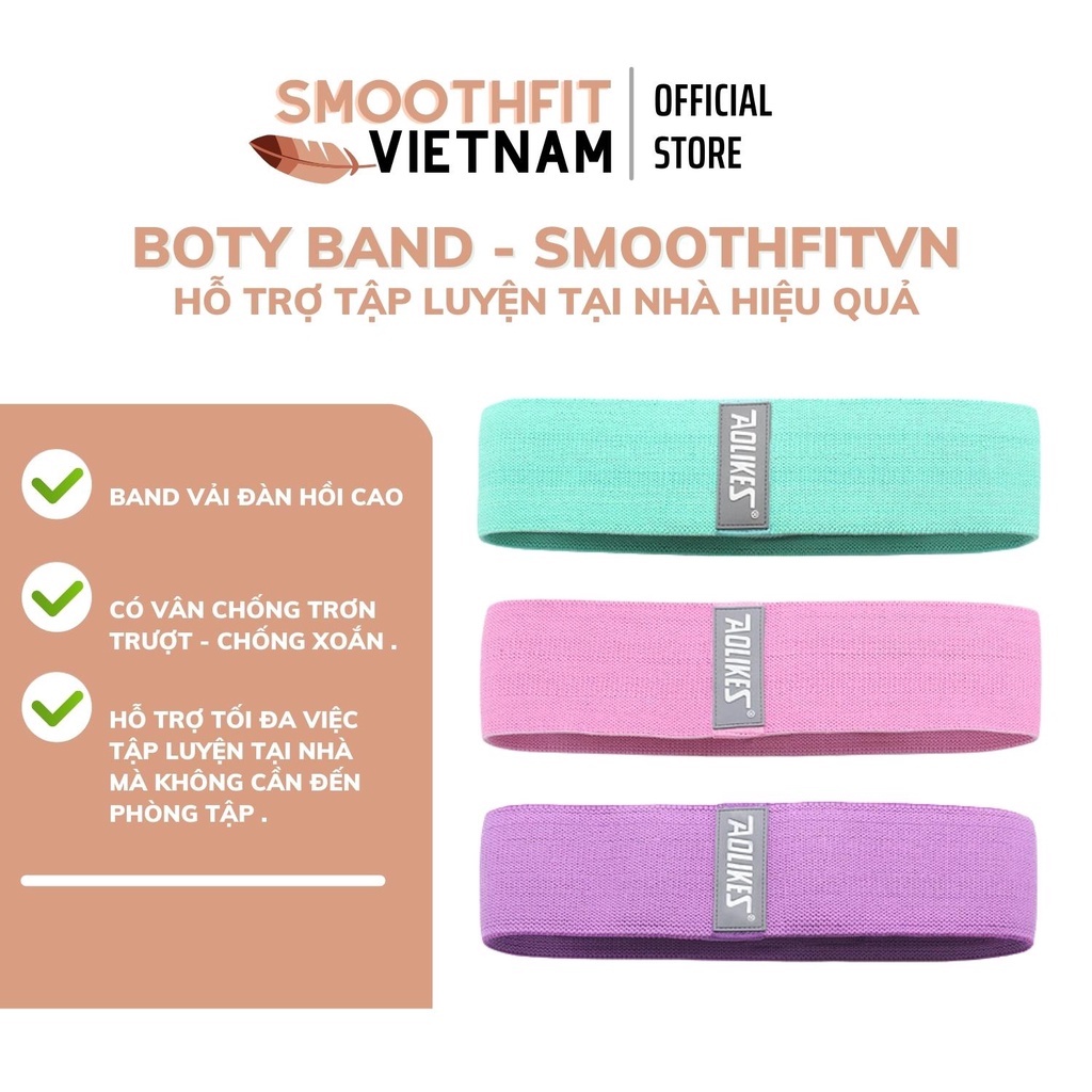 Dây Miniband Vải Kháng Lực Tập Đàn Hổi Aolikes - Dụng Cụ Tập Luyện Tại Nhà SmoothFitVN